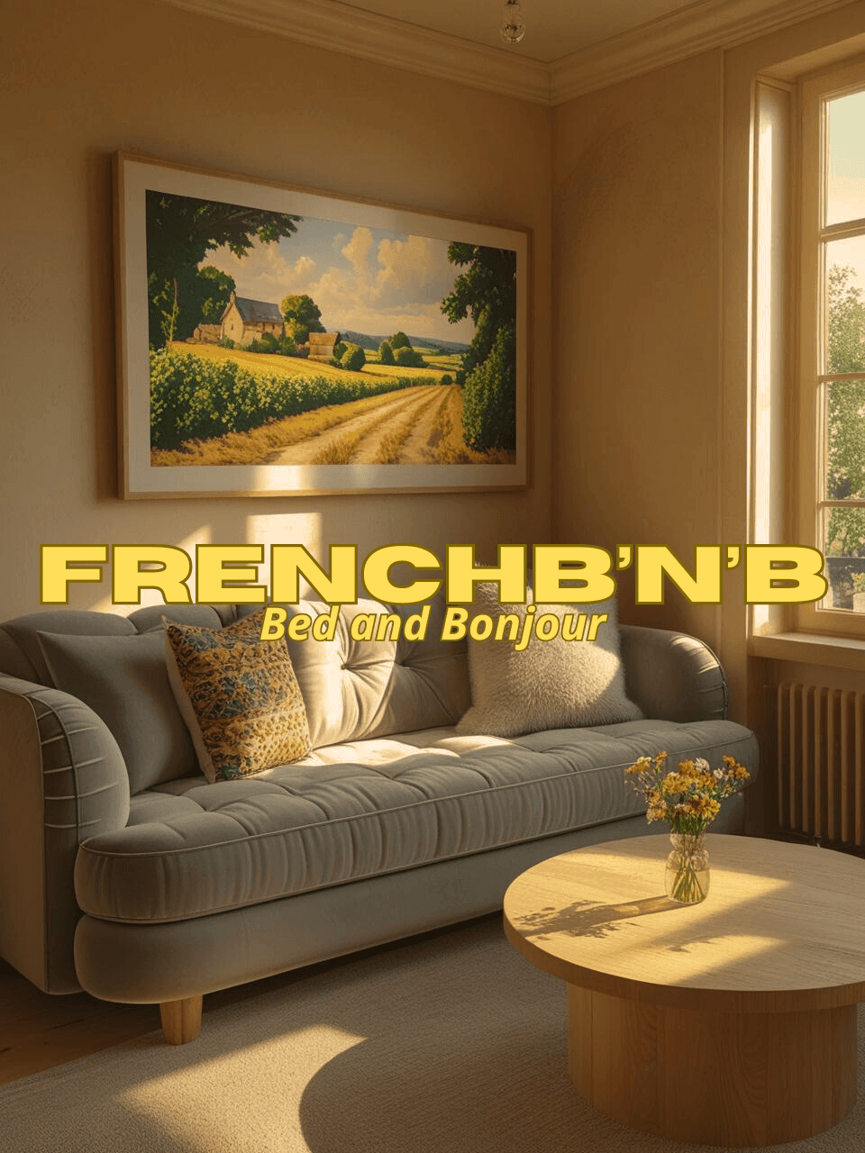 a cosy and minimalist airbnb apartment in France